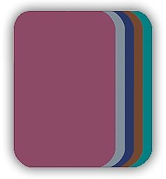 Nažehľovacie záplaty malé 10 ks v balení - vínová + mix tmavých farieb